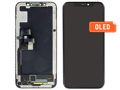 Apple iPhone X - Lcd+Touchscreen Nero - Qualità  Premium AAA++ OLED **Stessa Tecnologia dell' Originale**