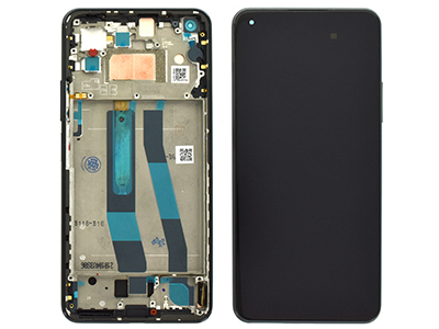 Xiaomi Mi 11 Lite 5G - Lcd + Touch screen + Frame + Tasti Laterali Boba Black