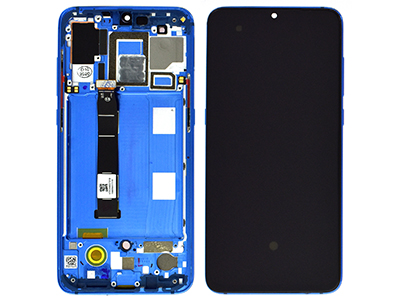 Xiaomi Mi 9 - Lcd + Touch Screen + Frame + Side Keys Blue