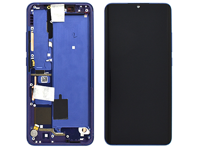 Xiaomi Mi Note 10 Lite - Lcd + Touchscreen + Frame + Tasti Laterali + Vibrazione Bluish Violet