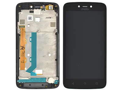 Motorola Moto C Plus - Lcd + Touch Screen + Frame Black
