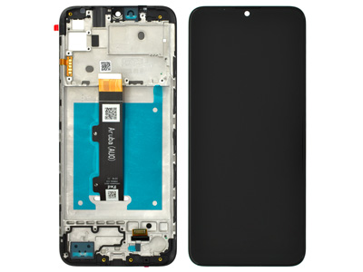 Motorola Moto E20 - Lcd + Touch Screen + Frame + Side Keys Swich Black