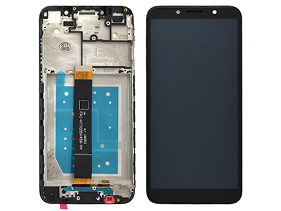 Motorola Moto E6 Play - Lcd + Touchscreen + Frame Black