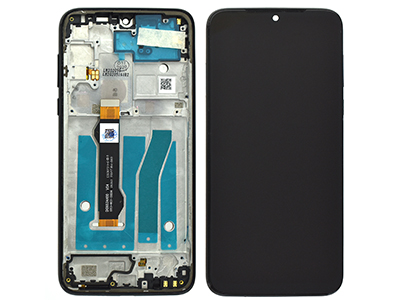 Motorola Moto G8 Plus - Lcd + Touchscreen + Frame + Side Keys Black
