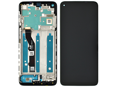Motorola Moto G9 Plus - Lcd + Touch Screen + Frame Black