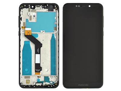 Motorola Motorola One - Lcd + Touch Screen + Frame + Side Keys Black