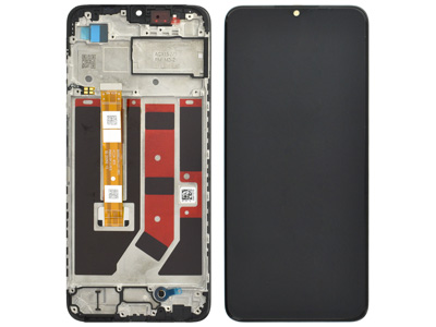 Oppo A38 4G - Lcd + Touchscreen + Frame + Switch Tasti Laterali Black