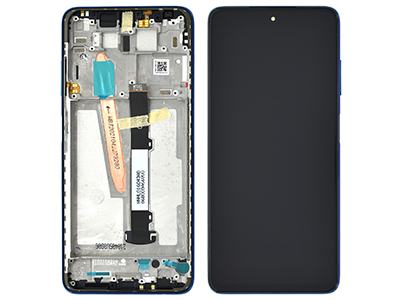 Xiaomi Poco X3 NFC - Lcd + Touch Screen + Frame + Volume Key Cobalt Blue