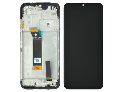 Xiaomi Redmi 10 5G - Lcd + Touch Screen + Frame + Swich Tasti Laterali Black