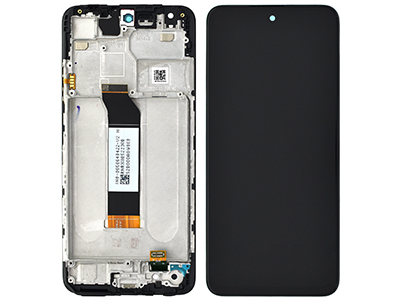 Xiaomi Redmi Note 10 5G - Lcd + Touchscreen + Frame + Switch Tasti Laterali Black