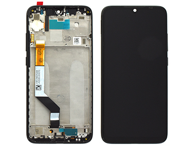 Xiaomi Redmi Note 7 - Lcd + Touch Screen + Frame + Side Keys Black
