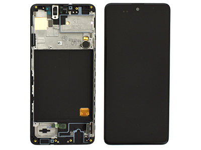 Samsung SM-A515 Galaxy A51 - Lcd + Touchscreen + Frame + Vibration Black