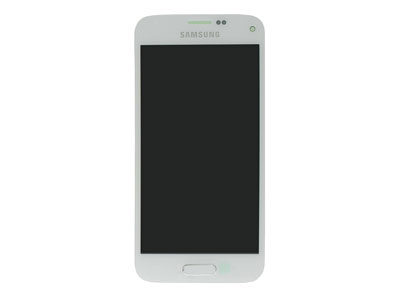 Samsung SM-G800 Galaxy S5 Mini - Lcd + Touchscreen + Flat Switch/Tasto Home Bianco