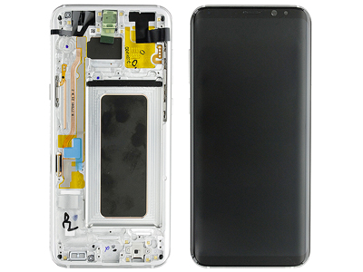 Samsung SM-G955 Galaxy S8+ - Lcd + Touchscreen + Speaker + Side Keys Silver