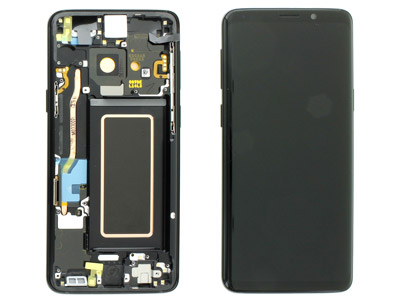 Samsung SM-G960 Galaxy S9 - Lcd + Touchscreen + Speaker + Side Keys Black