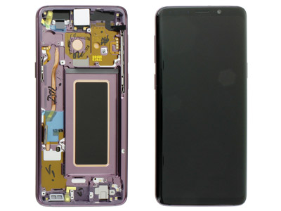 Samsung SM-G960 Galaxy S9 - Lcd + Touchscreen + Altoparlante + Tasti Laterali Lilac Purple
