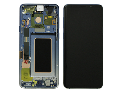 Samsung SM-G965 Galaxy S9 + - Lcd + Touchscreen + Altoparlante + Tasti Laterali Polaris Blue