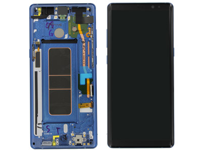 Samsung SM-N950 Galaxy Note 8 Dual-Sim - Lcd + Touchscreen + Frame + Speaker Blue