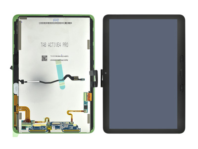 Samsung SM-T630 Galaxy Tab Active4 Pro (10.1, Wi-Fi) - Lcd + Touch Screen + Frame + Tasti Funzione Black