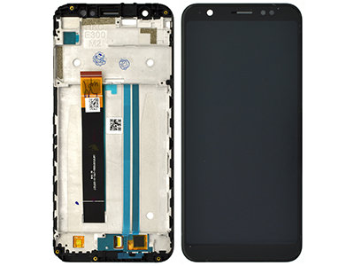 Asus ZenFone Max (M1) ZB555KL - Lcd + Touchscreen + Frame Black