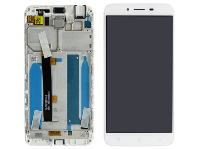 Asus ZenFone 3 Max Vers. ZC553KL / X00DD - Lcd + Touch Screen + Frame + Speaker White