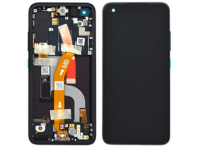 Asus ZenFone 8 Vers. ZS590KS - Lcd + Touch Screen + Frame + Speaker + Plug-in + Motor Vibration Obsidian Black