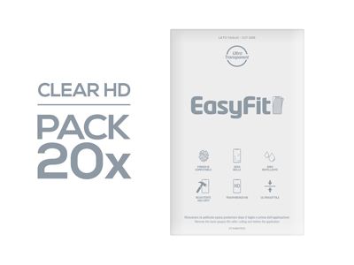 Alcatel Alcatel 1 - Protective Films 18x12cm for EasyFit Plotter Pack 20pcs. Transparent