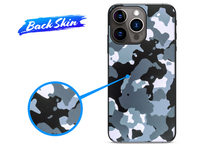 Nokia 540 Lumia Dual-Sim - BACKSKIN films for EasyFit plotters Blue Military