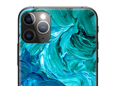 Samsung GT-I9195I  Galaxy S4 Mini Plus - BACKSKIN films for EasyFit plotters Painted Blue