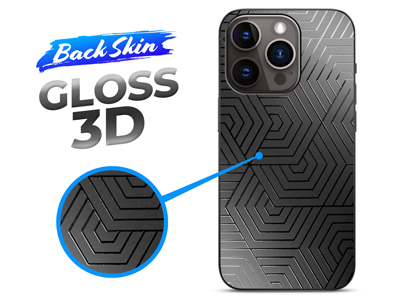 Lg K500N X Screen - BACKSKIN films for Easyfit plotters Gloss 3D Exagon Transparent