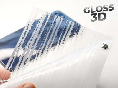 Realme Realme X50 - BACKSKIN films for Easyfit plotters Gloss 3D Wave Transparent