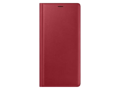 Samsung SM-N960 Galaxy Note 9 - EF-WN960LREG Leather Flip Front Case Red with Back Cover