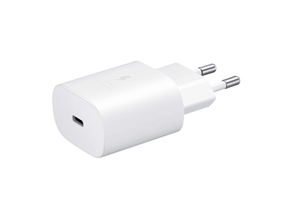 Samsung SM-S918 Galaxy S23 Ultra - EP-TA800NWE 25W 3A Wall Charger Type-C White