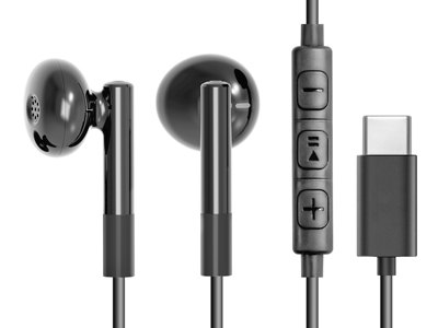 Nokia Nokia 6.2 - Wired Stereo earphone - Usb C  with microphone and remote control  Black