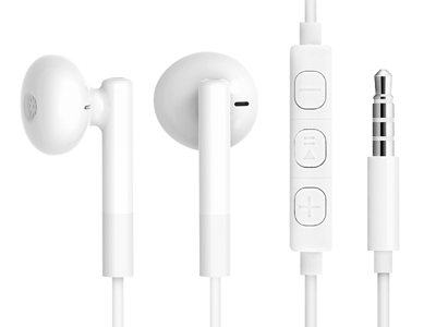 Huawei P Smart 2019 - Wired Stereo earphone - Jack 3,5mm with microphone and remote control  White