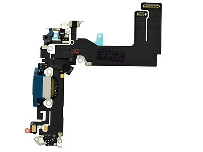 Apple iPhone 13 Mini - Flat cable + Connettore Ricarica + Microfono Blue No Logo