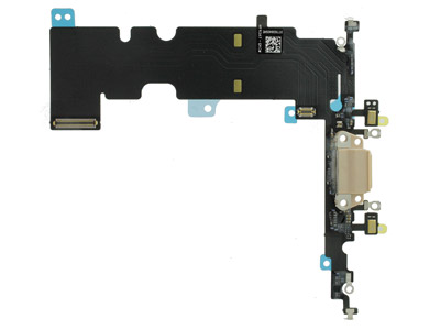 Apple iPhone 8 Plus - Flat cable + Connettore Ricarica + Microfono Oro  No Logo