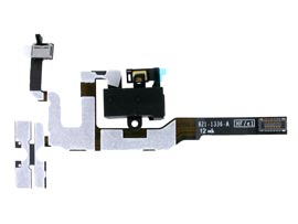 Apple iPhone 4S - Flat Cable + Audio Jack + Volume Keys Black Version   No Logo