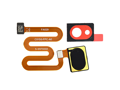 Oppo A5 2020 - Flat Cable + Fingerprint Mirror Black