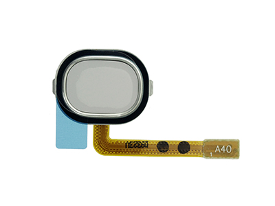 Samsung SM-A405 Galaxy A40 - Flat Cable + Home Key White
