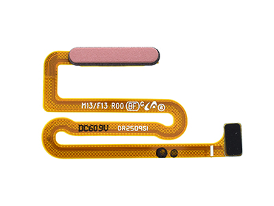 Samsung SM-M135 Galaxy M13 - Flat Cable + Fingerprint Reader Orange Copper