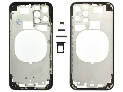 Apple iPhone 11 Pro - Metal Frame + Side Keys + Sim Holder Black
