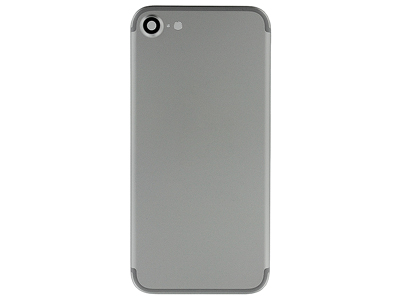 Apple iPhone 7 - Metal Frame + Side Keys + Sim Holder + Back Cover + Glass NO LOGO White