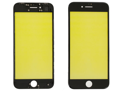 Apple iPhone 8 - Frame cornice lcd + Vetrino **Qualità Ottima** Assemblato  Nero