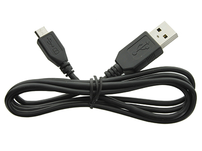 universale - H09-000382 Data and Charge Cable Usb-Micro Usb 1A 1m Black **Bulk**