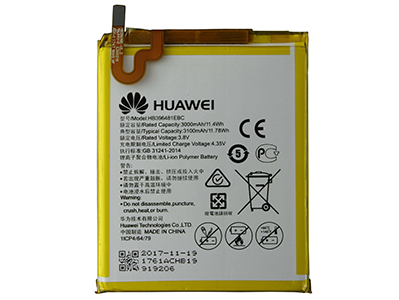 Huawei Honor 5X - HB396481EBC Batteria 3100 mAh Li-Ion **Bulk**