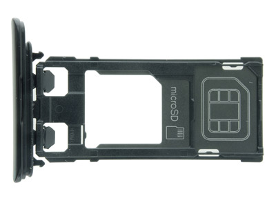 Sony Xperia XZ - Sportello Sim card/SD Card + Alloggio Nero