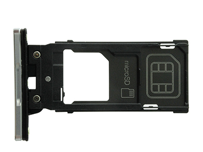 Sony Xperia XZ2 Premium - Sim Card 2/SD Card Holder Silver