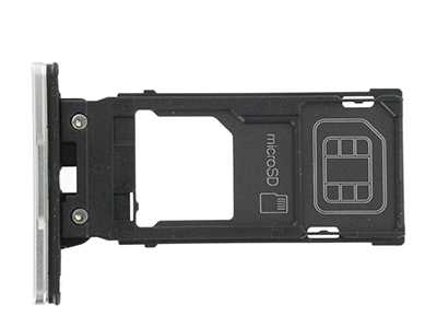 Sony Xperia XZ2 - Sportello Sim card/SD Card + Alloggio Silver