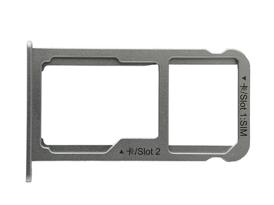 Huawei Nova - Sim Card 2/SD Card Holder Silver